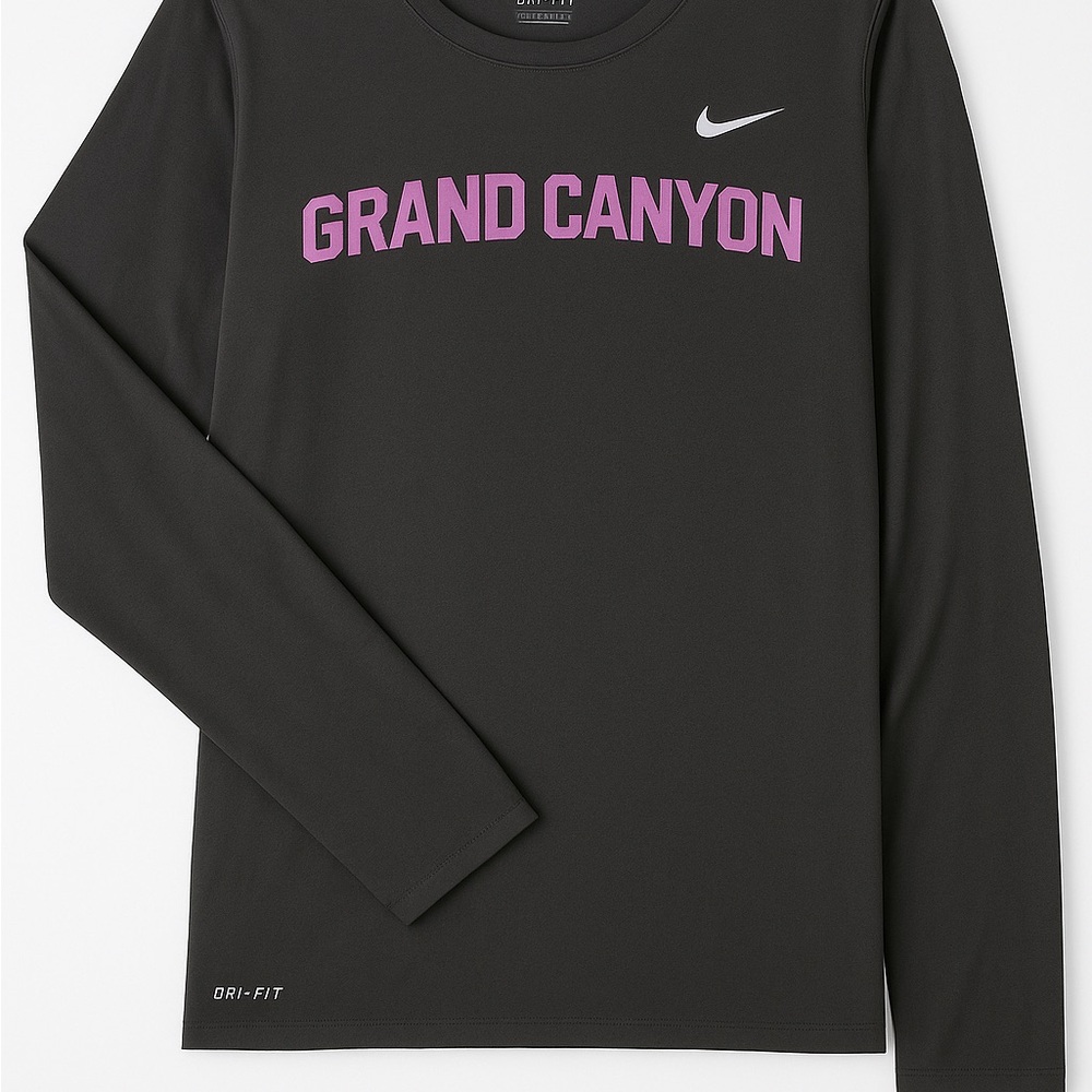 Nike Black Long Sleeve with Purple Graphic